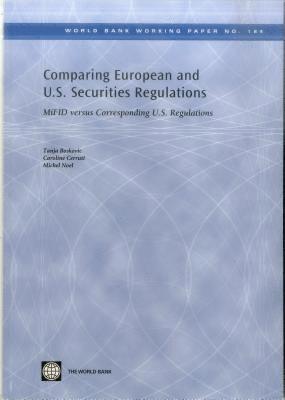 Tanja Boskovic, Caroline Cerruti, Michel Noel - Comparing European and U.S. Securities Regulations, Häftad
