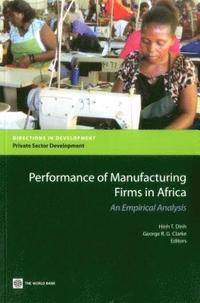 bokomslag Quantitative Analyses of the Performance of Manufacturing Firms in Africa