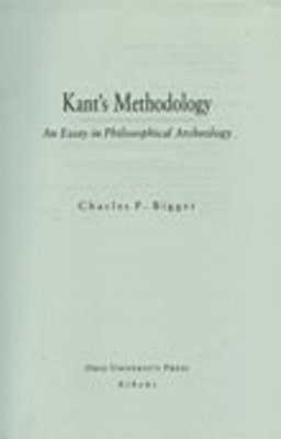 bokomslag Kants Methodology