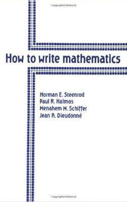 How to Write Mathematics 1