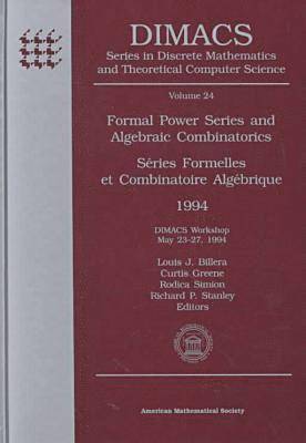 bokomslag Formal Power Series and Algebraic Combinatorics (S&eacute;ries Formelles et Combinatoire Alg&eacute;brique) 1994