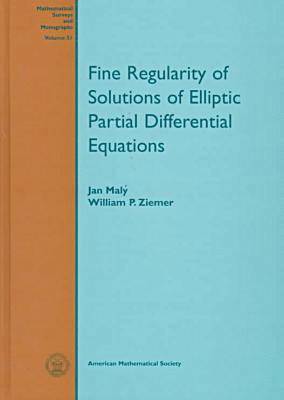American Mathematical Society - Fine Regularity of Solutions of Elliptic Partial Differential Equations, Inbunden