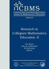bokomslag Research in Collegiate Mathematics Education II