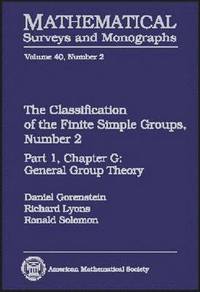 bokomslag The Classification of the Finite Simple Groups, Number 2