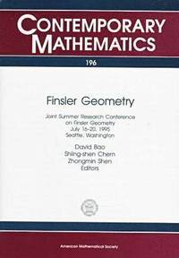 bokomslag Finsler Geometry