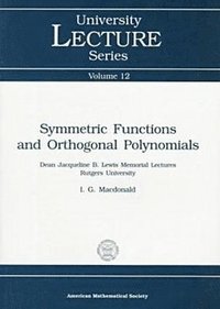 bokomslag Symmetric Functions and Orthogonal Polynomials