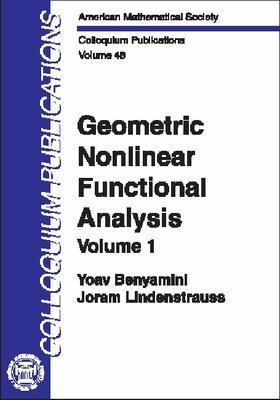 Yoav Benyamini, Joram Lindenstrauss - Geometric Nonlinear Functional Analysis, Volume 1, Inbunden