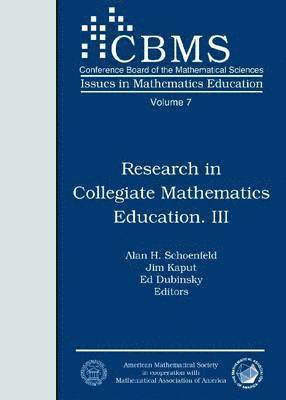 Research in Collegiate Mathematics Education. III 1
