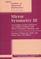 American Mathematical Society - Mirror Symmetry III, Inbunden