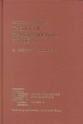 bokomslag Contributions to the Theory of Transcendental Numbers