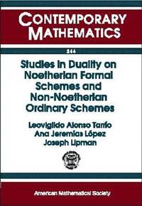 bokomslag Studies in Duality on Noetherian Formal Schemes and Non-Noetherian Ordinary Schemes
