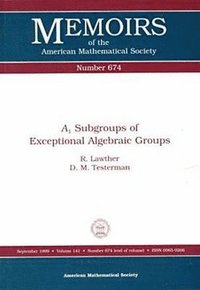 bokomslag A-1 Subgroups of Exceptional Algebraic Groups