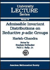 bokomslag Admissible Invariant Distributions on Reductive p-adic Groups