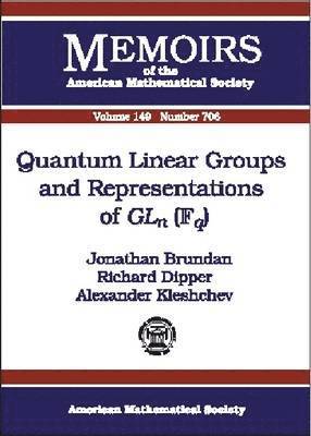 Quantum Linear Groups and Representations of GLn(Fq), Häftad