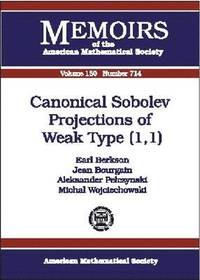 bokomslag Canonical Sobolev Projections of Weak Type $(1,1)$