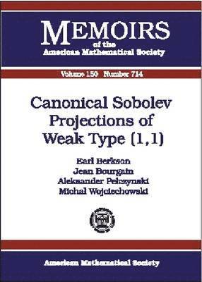 Canonical Sobolev Projections of Weak Type (1,1), Häftad