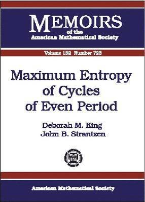 Maximum Entropy of Cycles of Even Period 1