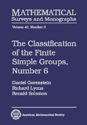 bokomslag Classification of the Finite Simple Groups No. 6: Part IV, Special Odd Case