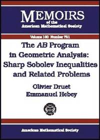 bokomslag The $AB$ Program in Geometric Analysis: Sharp Sobolev Inequalities and Related Problems