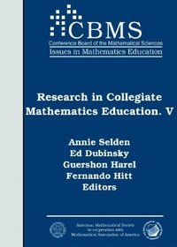 bokomslag Research in Collegiate Mathematics Education V