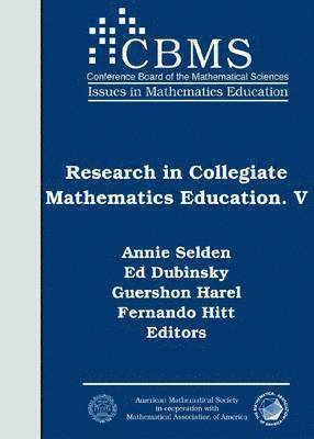 Research in Collegiate Mathematics Education. V 1