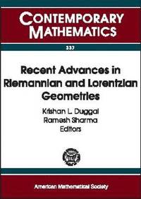 bokomslag Recent Advances in Riemannian and Lorentzian Geometries