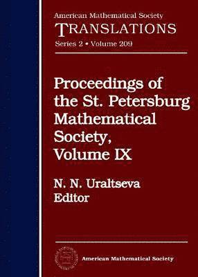 bokomslag Proceedings of the St. Petersburg Mathematical Society, Volume IX