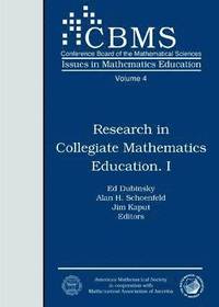 bokomslag Research in Collegiate Mathematics Education I