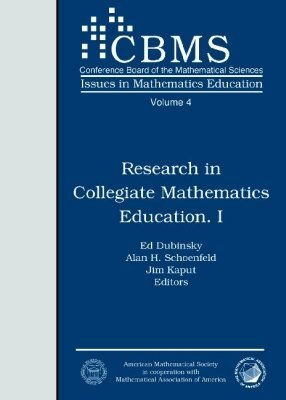 Ed Dubinsky, Alan H. Schoenfeld, Jim Kaput - Research in Collegiate Mathematics Education I, Häftad