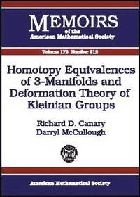 bokomslag Homotopy Equivalences of 3-Manifolds and Deformation Theory of Kleinian Groups