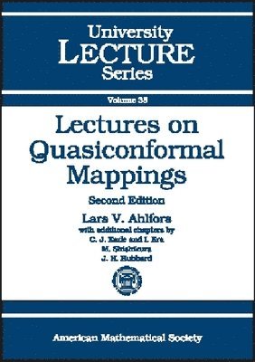 American Mathematical Society - Lectures on Quasiconformal Mappings, Häftad