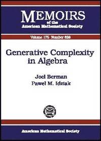 bokomslag Generative Complexity in Algebra