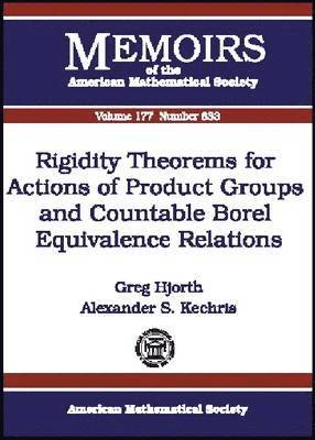 Rigidity Theorems for Actions of Product Groups and Countable Borel Equivalence Relations 1