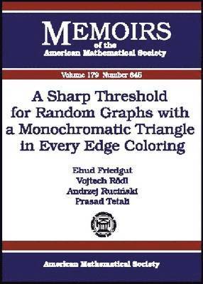 A Sharp Threshold for Random Graphs With a Monochromatic Triangle in Every Edge Coloring 1
