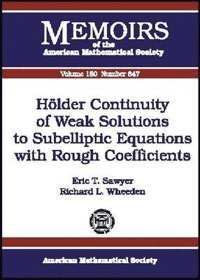 Holder Continuity of Weak Solutions to Subelliptic Equations with Rough Coefficients