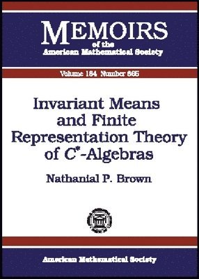 bokomslag Invariant Means and Finite Representation Theory of C*-Algebras