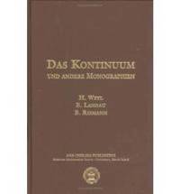 bokomslag Das Kontinuum und andere Monographien
