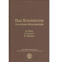 bokomslag Das Kontinuum Und Andere Monographien