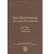 bokomslag Das Kontinuum und andere Monographien