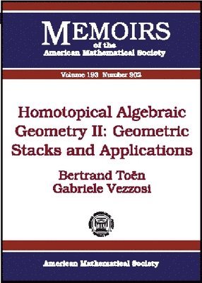 bokomslag Homotopical Algebraic Geometry, Volume 2; Geometric Stacks and Applications