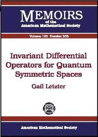 bokomslag Invariant Differential Operators for Quantum Symmetric Spaces