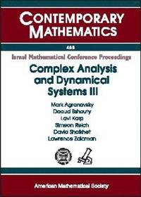 bokomslag Complex Analysis and Dynamical Systems III