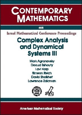 bokomslag Complex Analysis and Dynamical Systems III