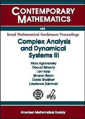 Complex Analysis and Dynamical Systems III 1