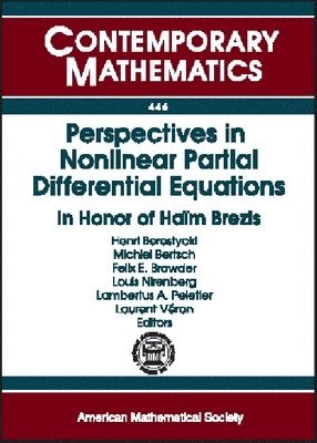 Henri Berestycki, Michiel Bertsch, Felix E. Browder, Louis Nirenberg,, Lambertus A. Peletier - Perspectives in Nonlinear Partial Differential Equations, Häftad