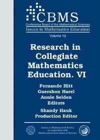 bokomslag Research in Collegiate Mathematics Education VI
