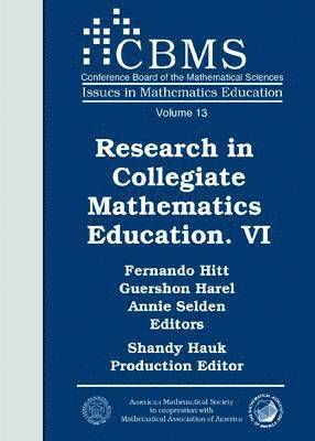 Research in Collegiate Mathematics Education. VI 1