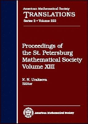 bokomslag Proceedings of the St. Petersburg Mathematical Society, Volume XIII