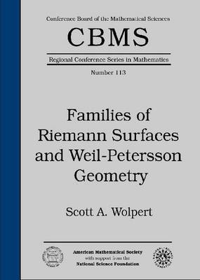 Freydoon Shahidi - Families of Riemann Surfaces and Weil-Petersson Geometry, Häftad