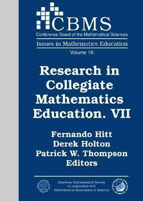 Research in Collegiate Mathematics Education VII 1